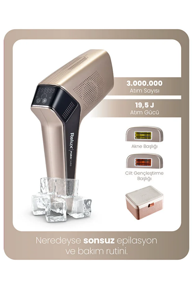 Relux IPL9850 3.000.000 Atım Buz Lazer Acısız IPL Lazer Epilasyon Cihazı